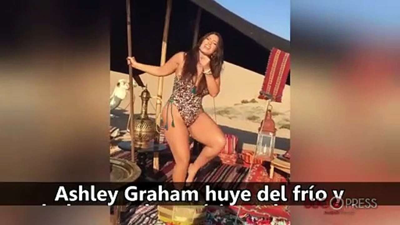 Ashley Graham, sexy sesión de fotos en Marruecos