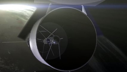 Animación del telescopio Wide Field Infrared Survey (WFIRST)