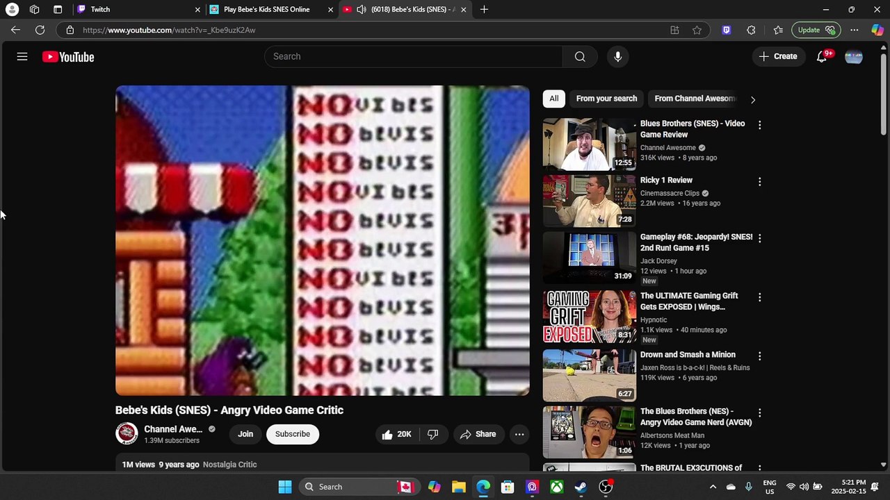 I don't suck at Gaming Episode 2 Bebe's Kids (SNES)