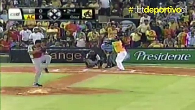 Manny Ramírez Disparó Jonron En El Primer Turno Con Las Águilas Cibaeñas En Su Regreso Al Béisbol Otoño -Invernal En El 2012