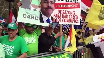 Activistas de la Marcha Verde protestan frente a la ONU contra gobierno de Danilo