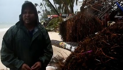 Negocios de playa El Cortecito, afectados