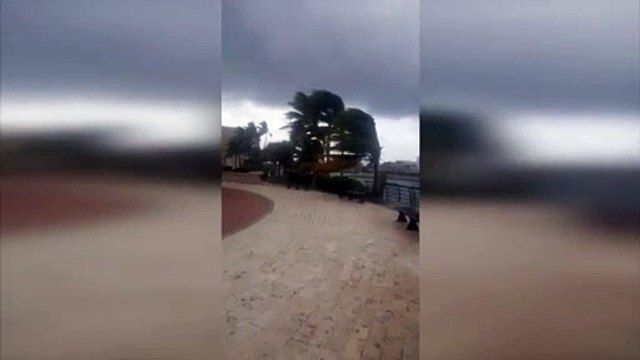 Fuertes vientos en Cap Cana ante la llegada del Huracán Irma