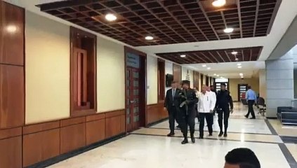 Ángel Rondón y Víctor Día Rúa llegan a la audiencia de revisión de medida de coerción