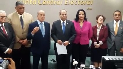 Los Partidos Opositores visitan La Junta Central Electoral