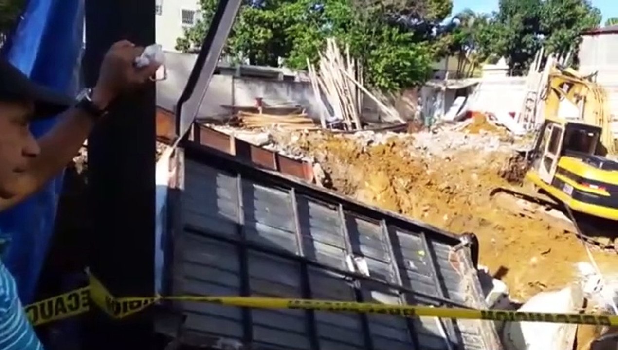 Derrumbe en una construcción