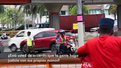 ¿ESTÁ USTED DE ACUERDO QUE LA GENTE TOME JUSTICIA POR MANO PROPIA?