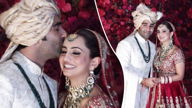 Aadar Jain और Alekha Advani शादी के बंधन में बंधे, शादी के बाद देखिए दुल्हा दुल्हन की पहली झलक