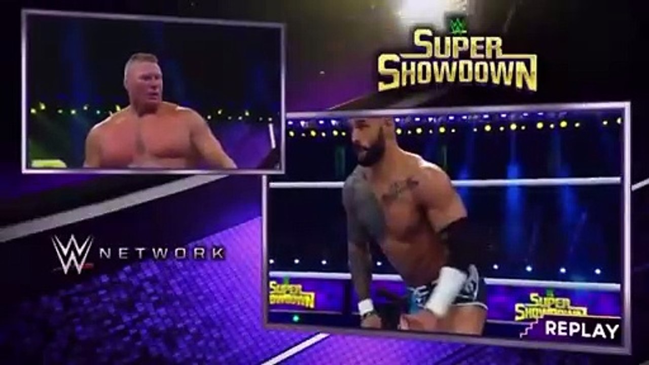 Brock Lesnar (c) vs Ricochet  Super ShowDown