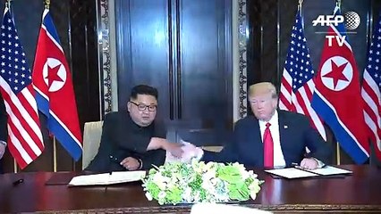 Cumbre histórica Trump-Kim alumbra un acuerdo con muchos interrogantes