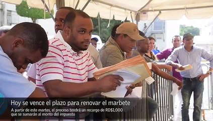 Vence Plazo Renovación Marbete