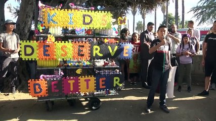 Protesta contra separación de familias de migrantes