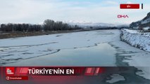 Türkiye'nin en uzun nehri buz tuttu