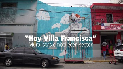 Muralistas Embellecen Sector Villa Francisca