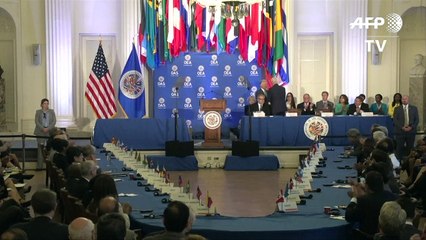 EEUU presiona a Venezuela por elecciones y pide su suspensión de la OEA
