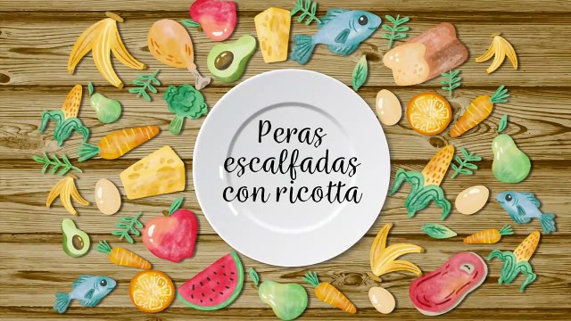 GC_ Peras escalfadas con ricotta