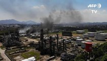 Incendio en refinería de Rio de Janeiro desata emergencia