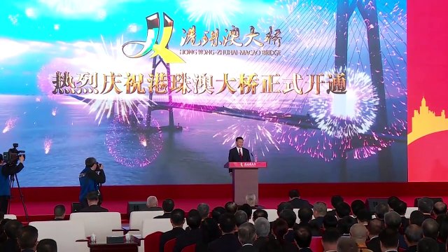 Xi Jinping inaugura en China el mayor puente marítimo del mundo