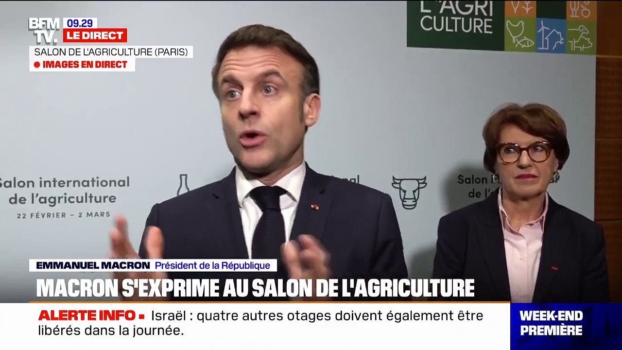 Salon de l'agriculture : Emmanuel Macron :  "Nos agriculteurs ne peuvent pas être la variable d'ajustement"