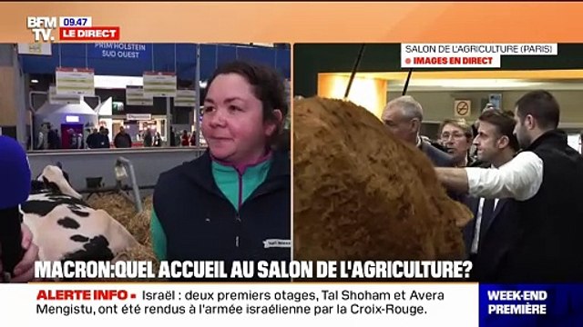 Salon de l'agriculture: On sent que les choses vont dans le bon sens et on veut que le dialogue continue , déclare Hélène, éleveuse en Dordogne