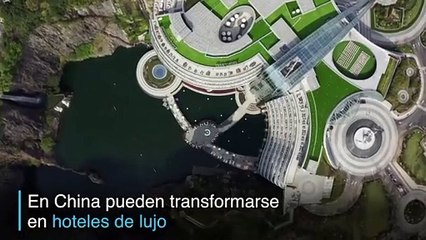 Una cantera transformada en hotel 5 estrellas en China