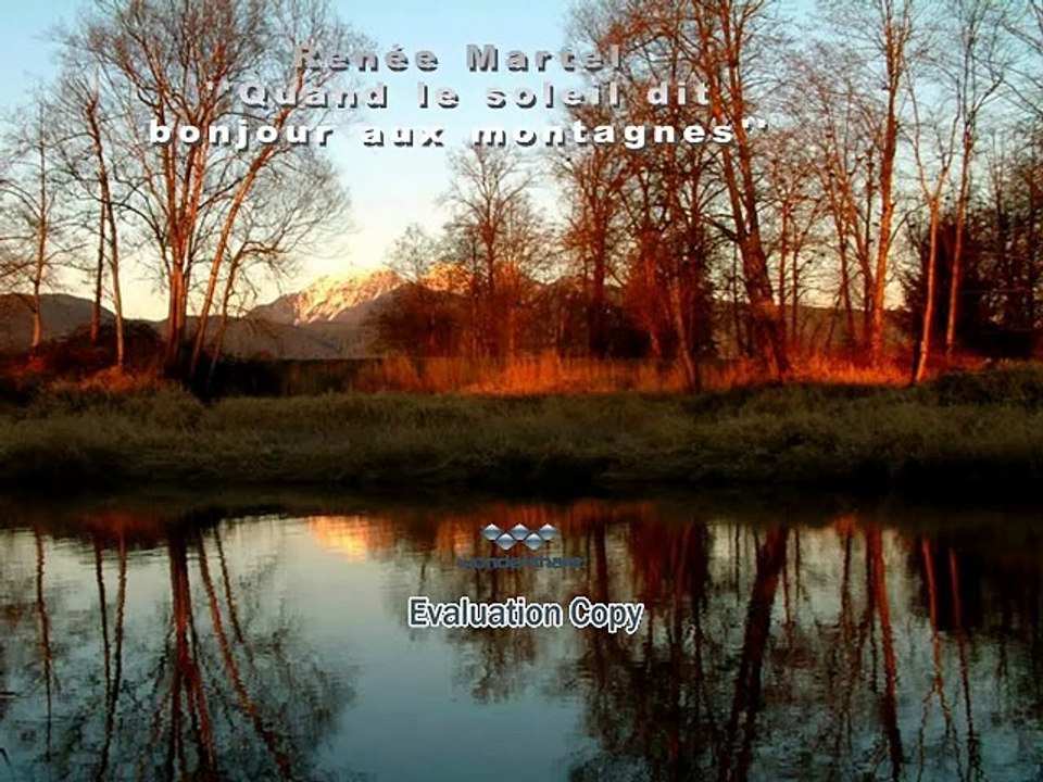 Quand le soleil dit bonjour