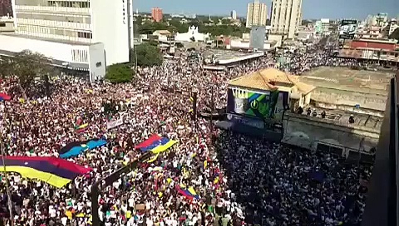 Protesta contra Nicolás Maduro