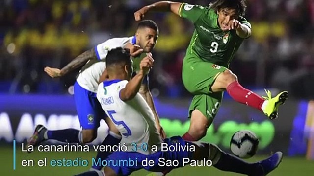Brasil golea 3-0 en apertura Copa América