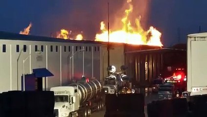 Incendio en destilería Casa Brugal
