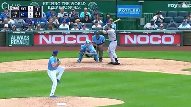 Luke Voit conecta jonrón en la victoria de los Yankees