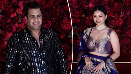 Shweta Basu & Rajiv Adatia Snapped In Aadar Jain-Alekha Advani's Wedding
