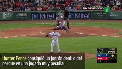 Hunter Pence consiguió un peculiar HR