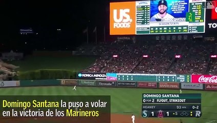 Domingo Santana la mandó a volar