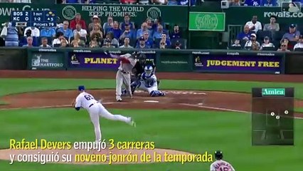 Rafael Devers conectó su noveno de la campaña
