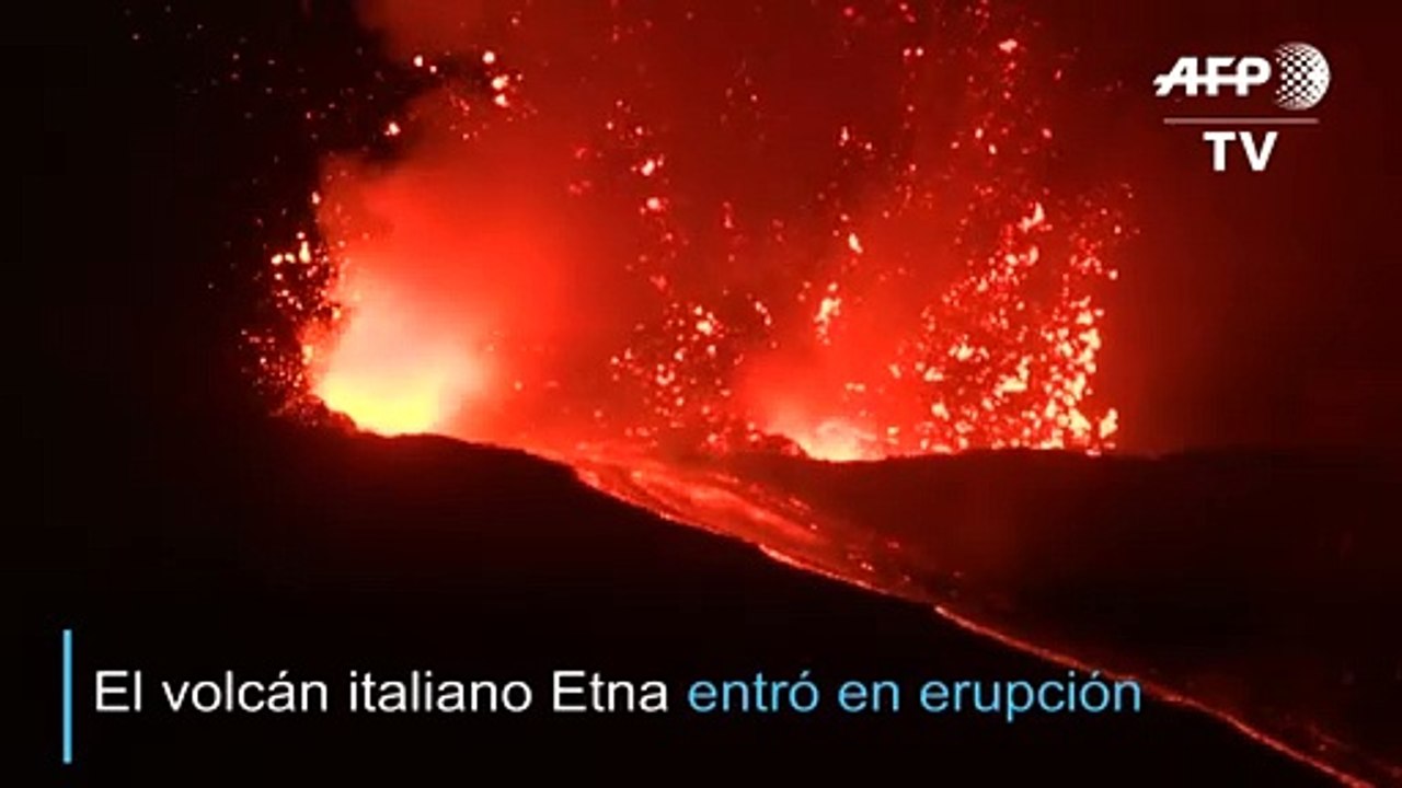 El volcán Etna ruge de nuevo