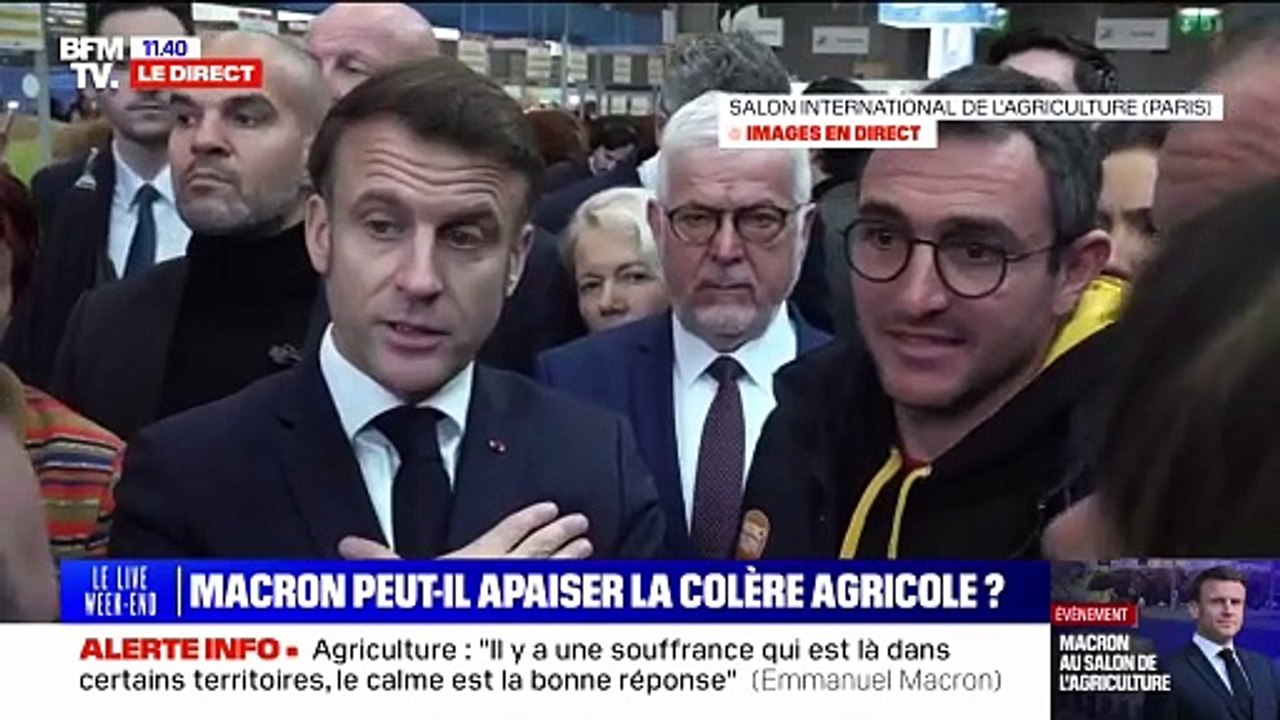 Normes agricoles: "On ne veut pas de décroissance agricole, ni en France ni en Europe", affirme Emmanuel Macron