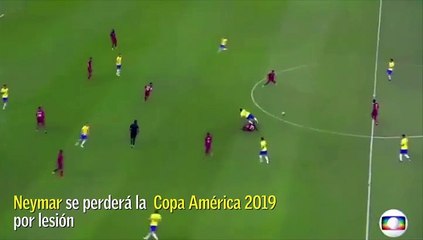 Neymar se perderá la Copa América por lesión en su tobillo