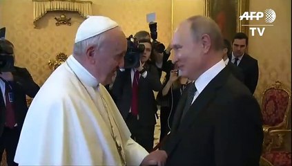 El papa Francisco recibió a Putin en el Vaticano