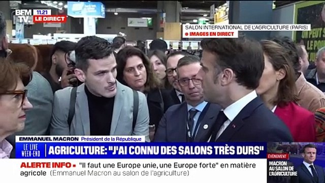 Emmanuel Macron assure que la filière agricole et agroalimentaire française est une grande filière d'exportation et qu'il faut la défendre et la rendre encore plus compétitive