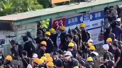 Protestas y huelga en Hong Kong provocan caos generalizado