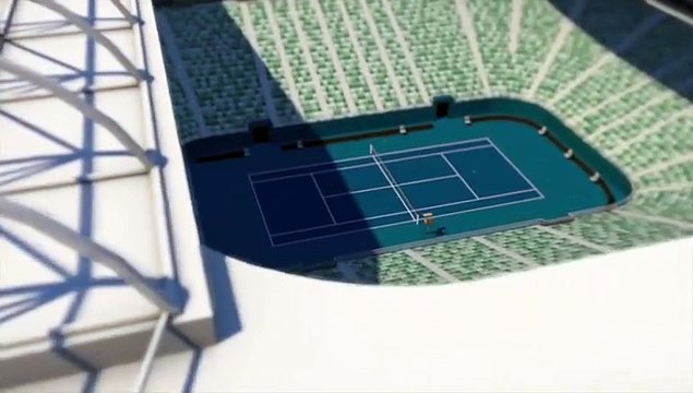 Así son las canchas de tenis