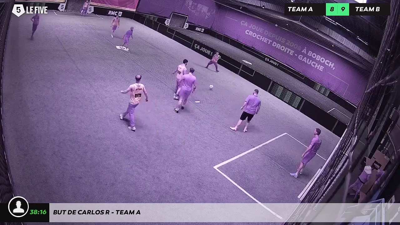 But de Carlos R - Team A