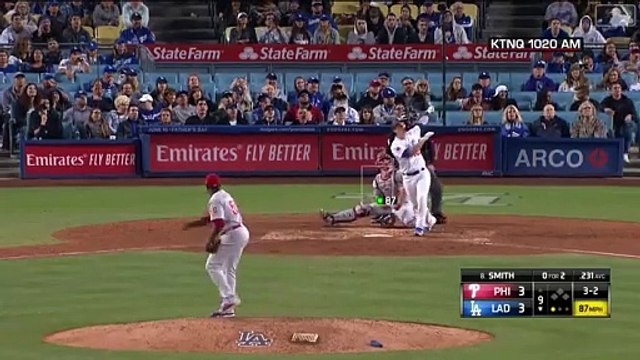 El jonrón del receptor Will Smith de los Dodgers