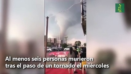 Tornado en China deja al menos seis muertos y 200 heridos