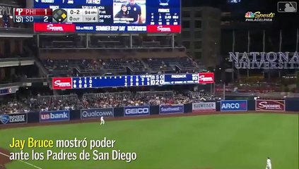 Jay Bruce bruce no tuvo piedad con los los Padres
