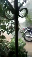 Lluvias provocan crecida del río Yaque del Norte en Jarabacoa