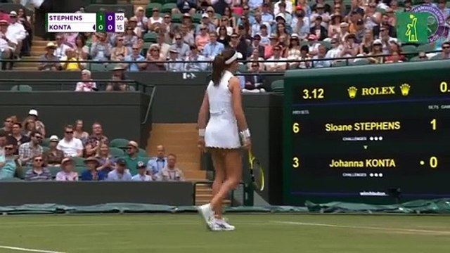 Highlights tercer round Sloane Stephens vs Johanna Konta