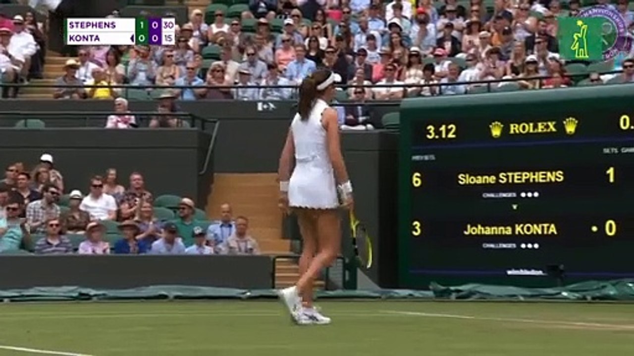Highlights tercer round Sloane Stephens vs Johanna Konta