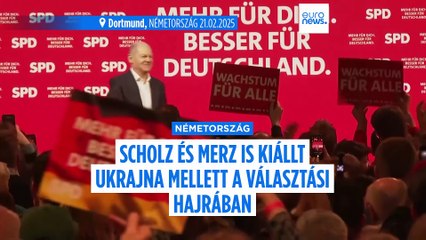 Közvetlenül a választások előtt Scholz és Merz is közölte: folytatnák Ukrajna támogatását
