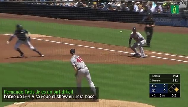 Fernando Tatis Jr fue un out difícil para los Bravos